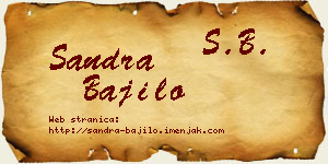 Sandra Bajilo vizit kartica